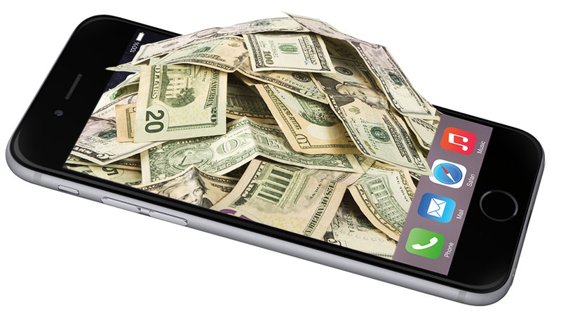 iPhone dinero resultados financieros