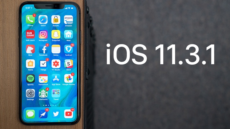 Apple lanza iOS 11.3.1 para solucionar el problema de las pantallas