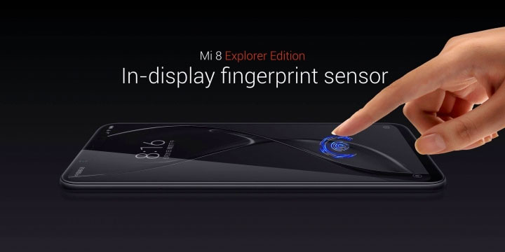 Xiaomi Mi8 Explorer Edition, un terminal con sensor de huellas integrado en la pantalla