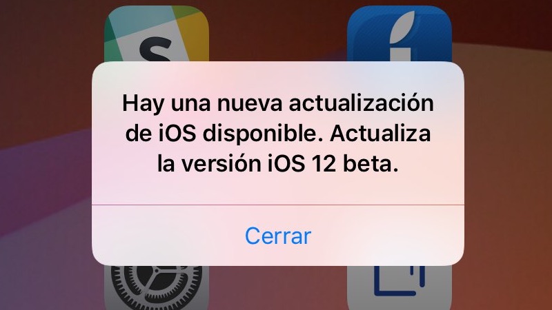 iOS 12 está 'spammeando' notificaciones sobre una actualización inexistente