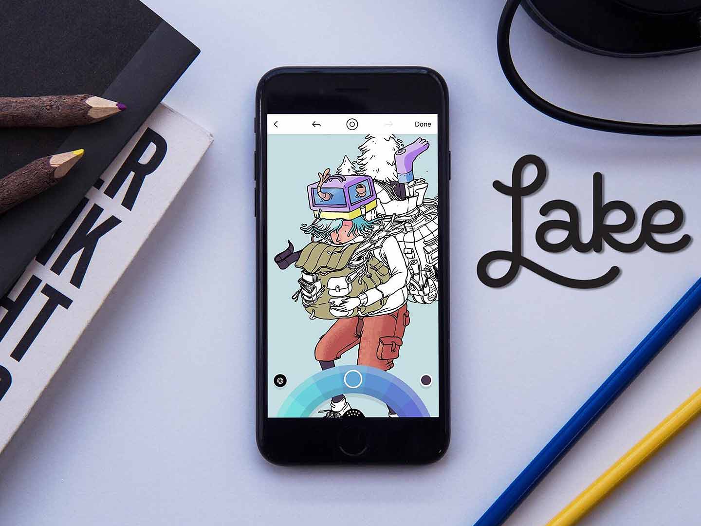 Lake coloring es la mejor app para relajarse pintando en iOS