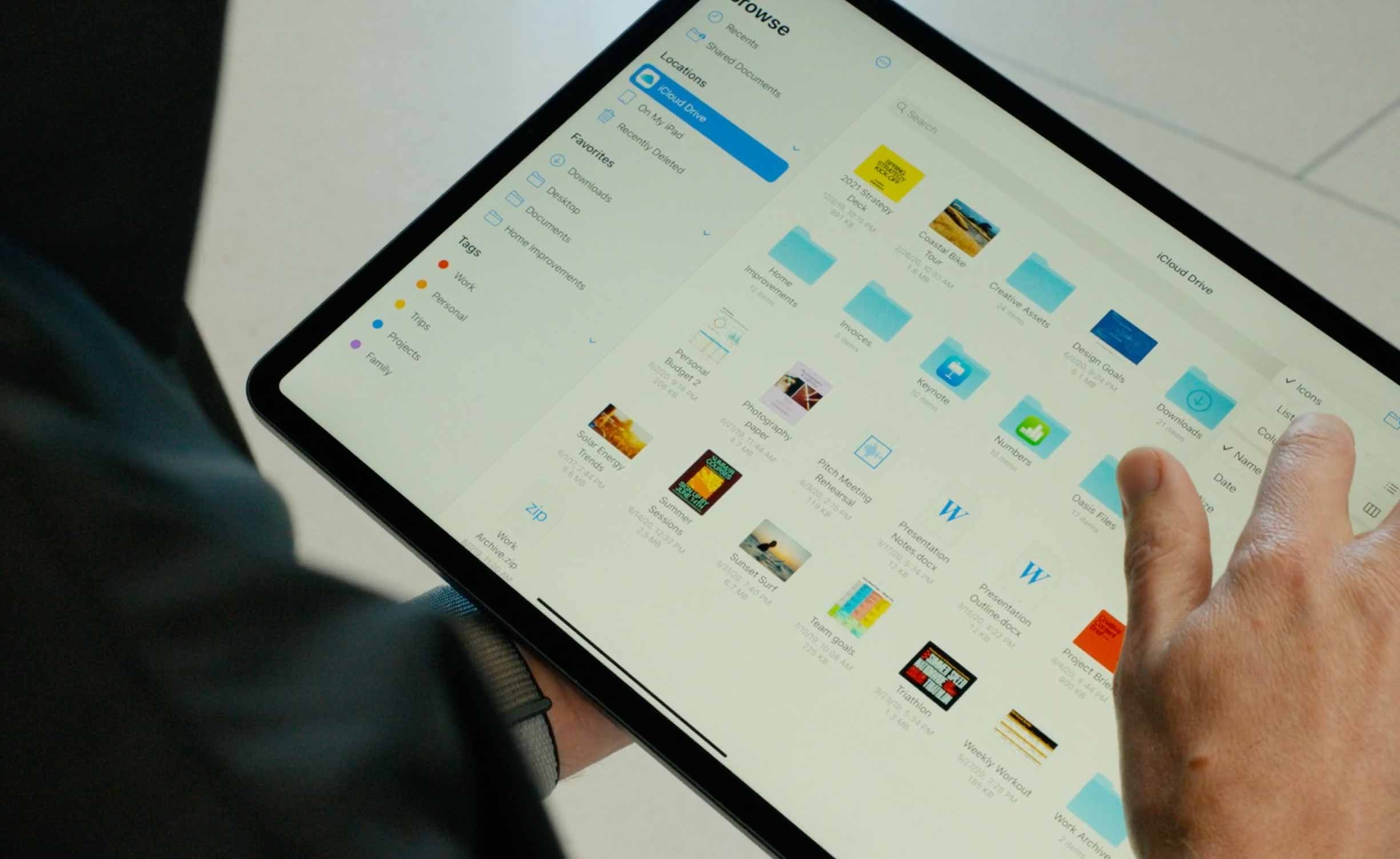 iPadOS 14 y su menú de acciones en apps