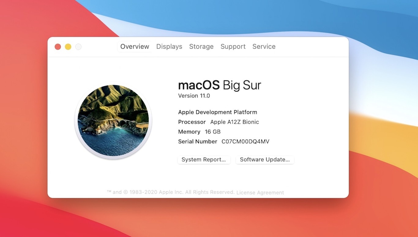 macOS 11.0 Big Sur