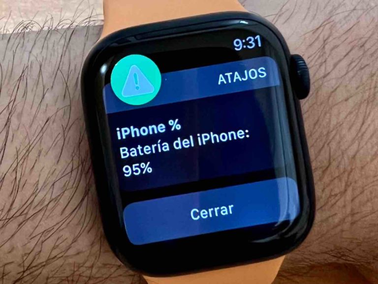 Cómo saber el porcentaje de batería de tu iPhone gracias al Apple Watch y la app de Atajos
