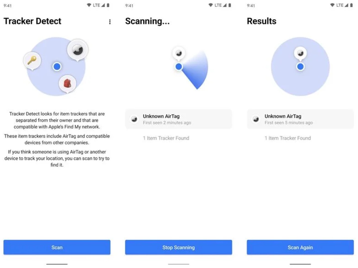 Apple lanza Tracker Detect para Android, una app antirastreo por