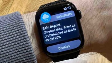 Así podemos crear una notificación de lluvia en nuestro iPhone & Apple Watch