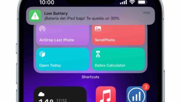 Recibe una notificación en tu iPhone cuando al iPad le quede poca batería: mejoramos el método
