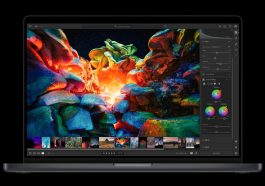 imagen donde se ve un MacBook Pro M3 con una colorida app en su escritorio