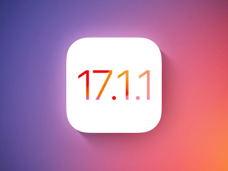 actualización iOS 17.1.1