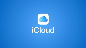 imagen donde se ve el logo de iCloud sobre un fondo azul