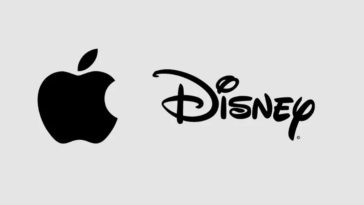 imagen donde se aprecian los logos de Apple y Disney