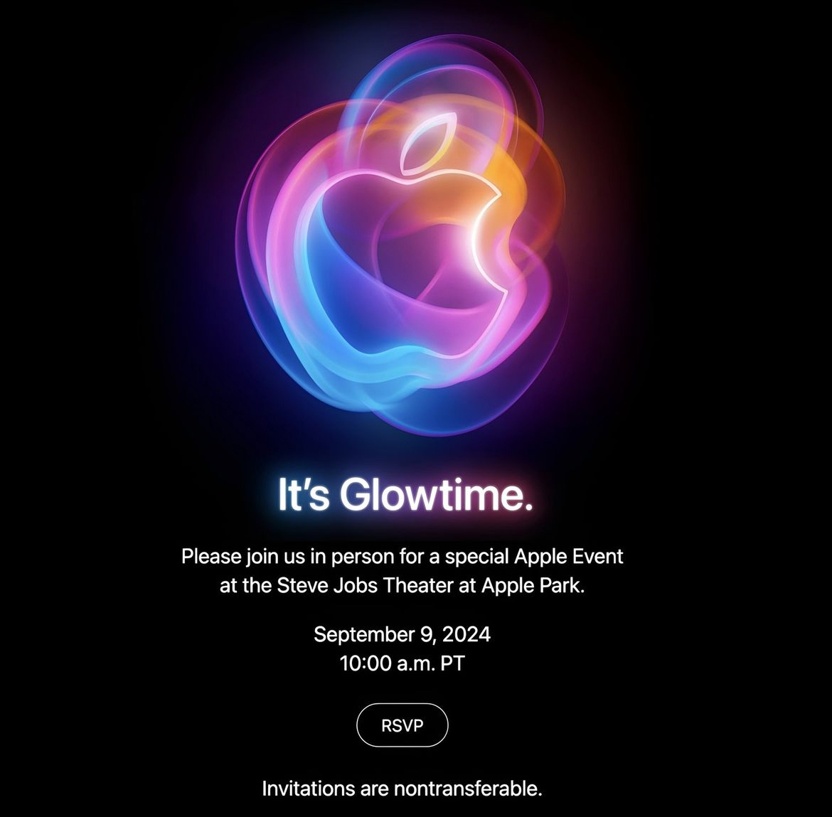 Imagen de la invitación al evento de Apple para el próximo día 9 de septiembre. 