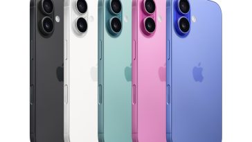 imagen donde se pueden apreciar los nuevos iPhone 16 y sus diferentes tonalidades