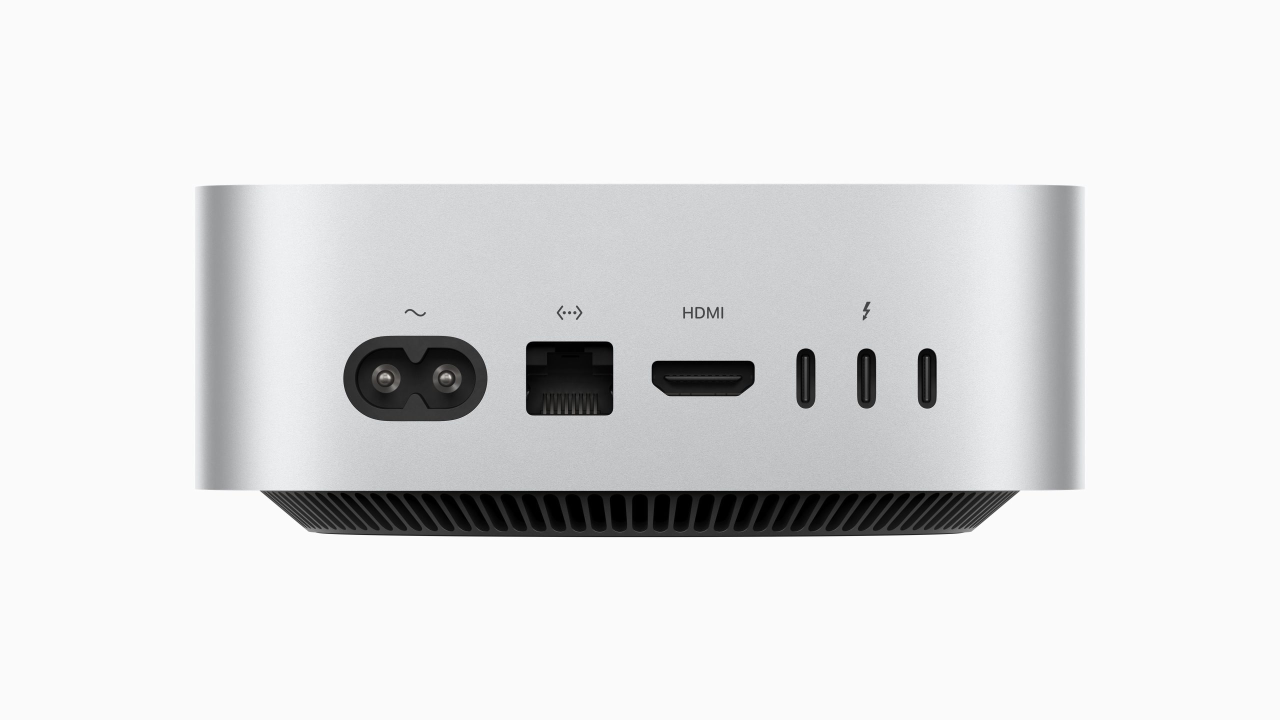 Mac Mini M4 Pro, conexiones traseras. Fuente | Apple