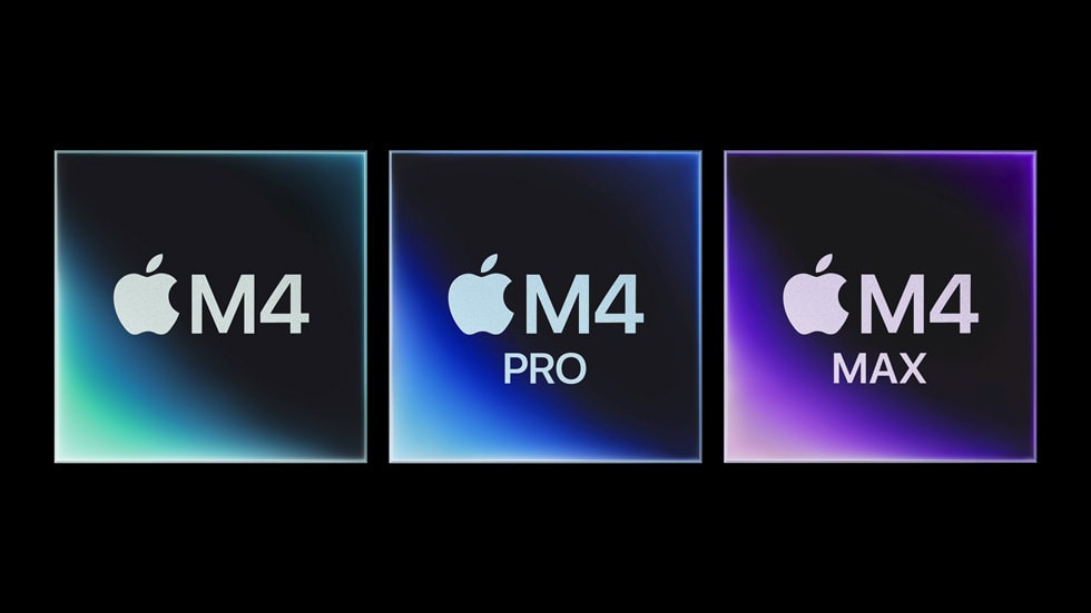 M4, M4 PRO y M4 MAX. Todos los chips de esta generación