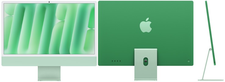 Uno de los nuevos colores del iMac con M4, el verde. 