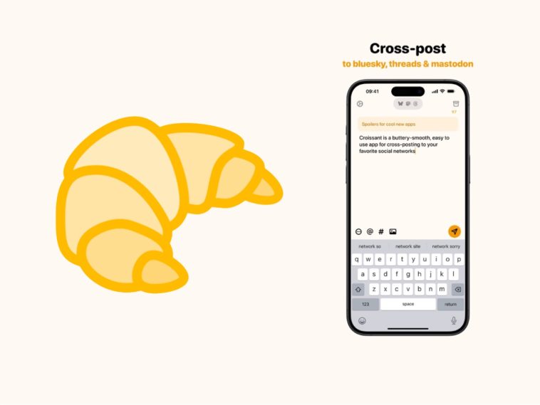 Croissant app para publicar en BlueSky y Threads