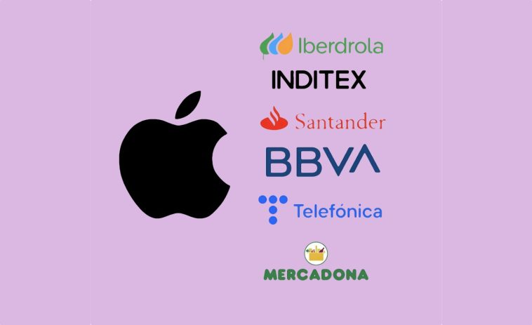 Apple y su relación con empresas del calibre de Inditex, Santander, BBVA, Telefónica y alguna más