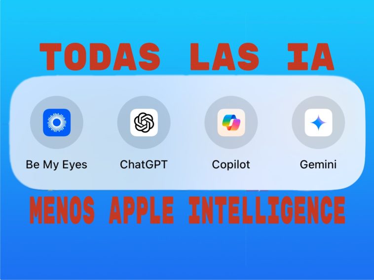 imagen donde se ven todas la IA en el iPhone de fiebrematica