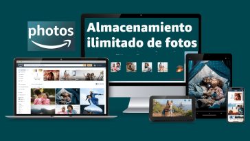 imagen donde se ve amazon fotos en los distintos dispositivos de la manzana