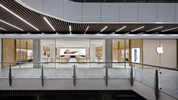 imagen de la Apple Store de La Vaguada vista desde fuera