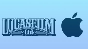 Imagen donde se ven los logos de Lucasfilm y Apple