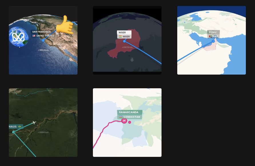 Tipos de mapas diferentes que te ofrece el modelo de suscripción