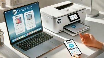 imagen generada por IA sobre AirPrint de Apple