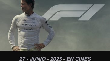 imagen de Brad Pitt en la película F1 que se estrenará el 27 de junio en cines