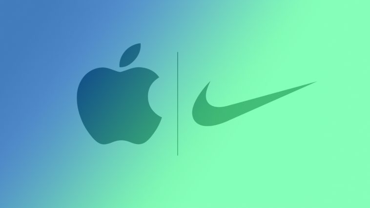 imagen donde se ven los logos de Apple y Nike, que simbolizan la colaboración de ambas compañías