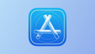 imagen en la que se ve el icono de la app Apple Developer, que es una gran A mayúscula de color blanco sobre un fondo azul