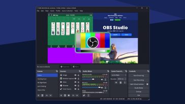 imagen donse se ve la app OBS y su interfaz para hacer directos a traves de Youtube y Twitch al mismo tiempo