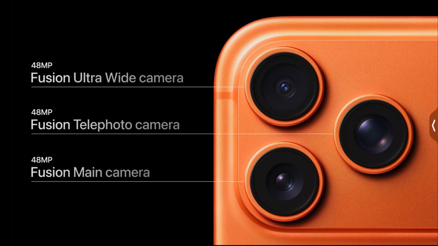 imagen de las cámaras de los nuevos iPhone 17 Pro