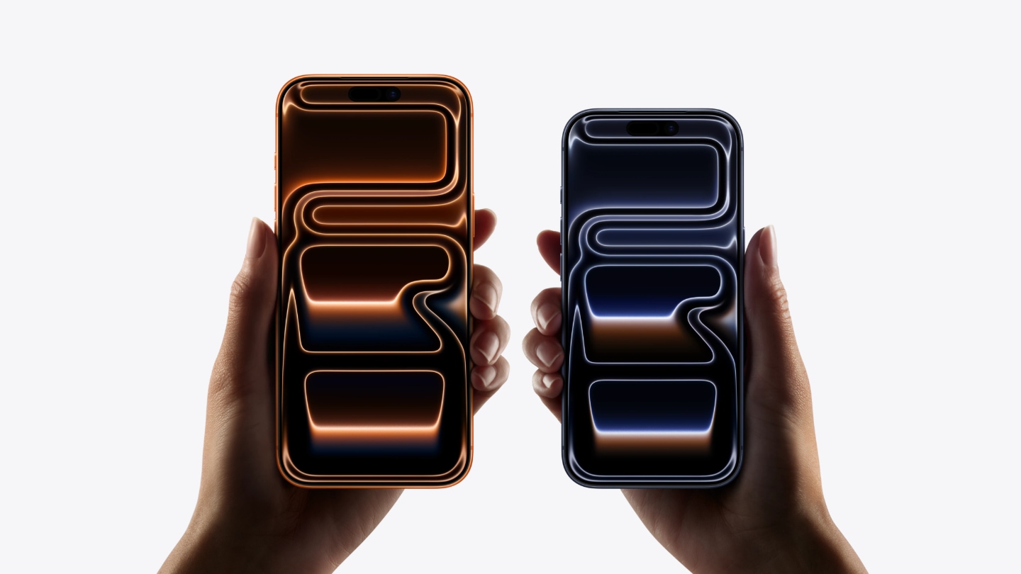 imagen de Apple donde se puede apreciar los dos dispositivos iPhone 17 Pro y iPhone 17 Pro Max