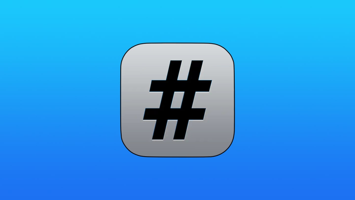 MacHash News, imagen del icono de esta app representado por la "almohadilla"